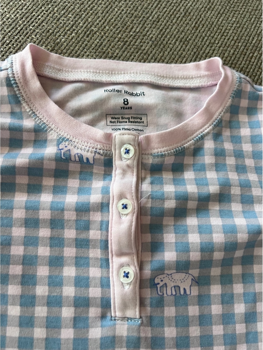 Roller Rabbit Gingham Pajamas Set - Picture 3 of 5